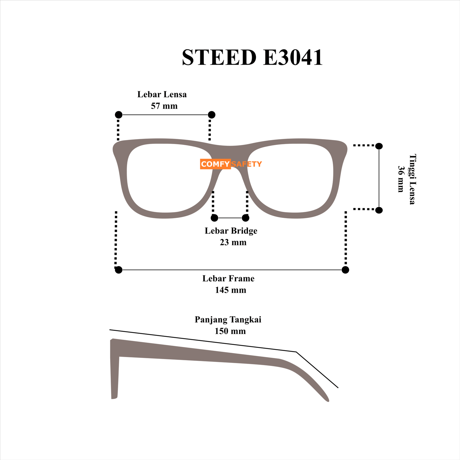Worksafe Steed E3041 - Spesifikasi Frame STEED E3041 scaled